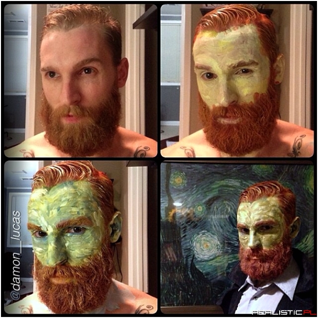 Went as Van Gogh for a Halloween party.