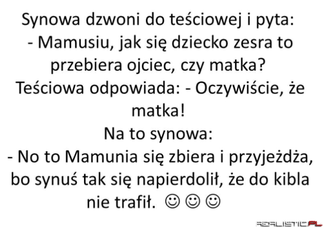 Kto sprząta po synusiu?