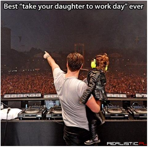 Najlepszy dzień dziecka w pracy taty