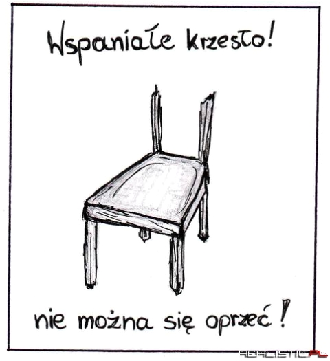 Wspaniałe krzesło