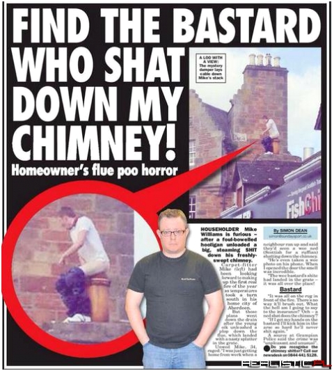 Barobił mu do komina