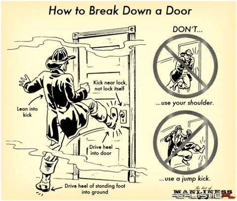 Jak wyważyć drzwi :)