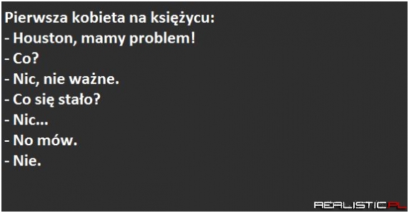 Kawał - Pierwsza kobieta na księżycu