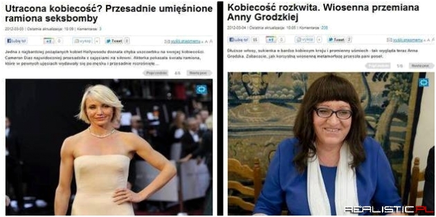 Kobiecość wg. wyborczej