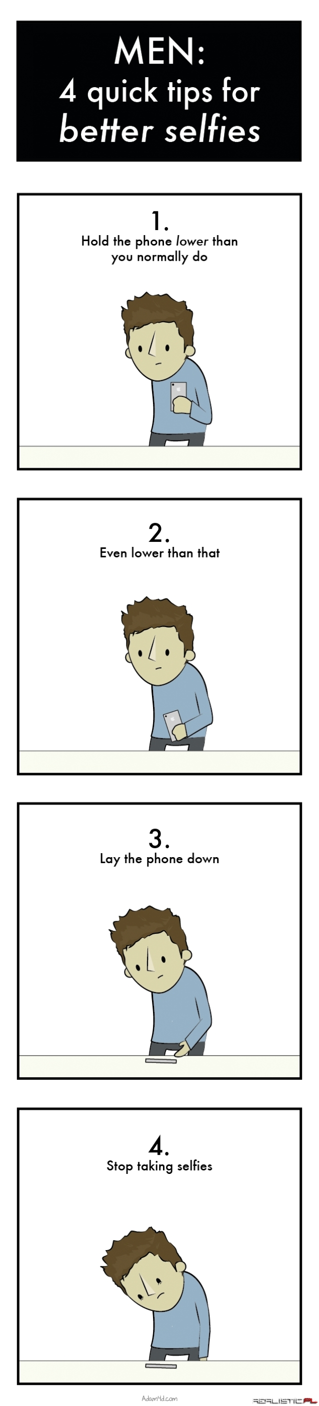 Men: 4 quick tips for better selfies