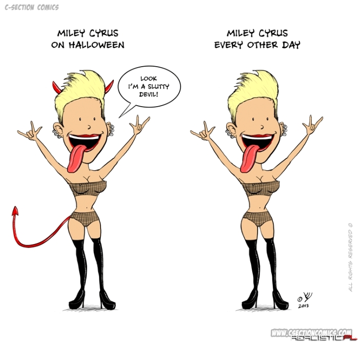 Miley Cyrus On Halloween