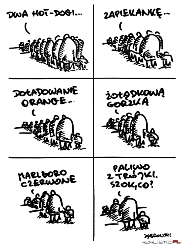 Tymczasem na stacji benzynowej