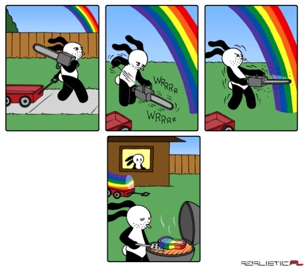 Buni, tęcza