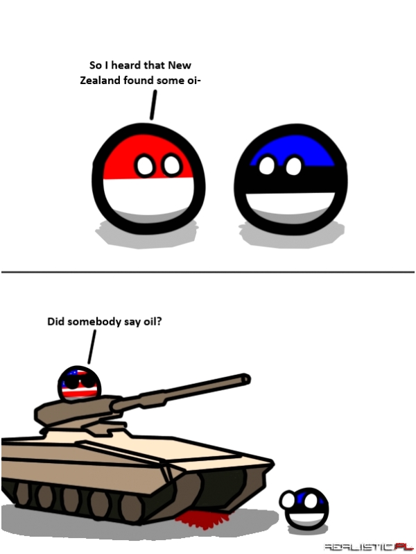 Comics countryballs oil polandball