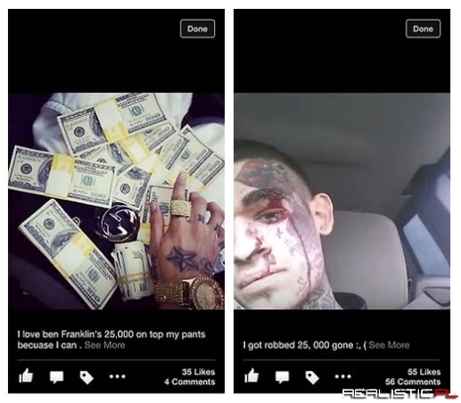 Debil z forsą w gaciach