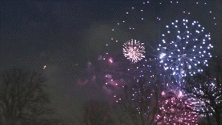 Fireworks cock and balls