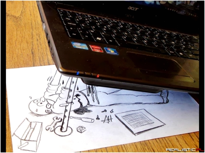 Laptop na warsztacie