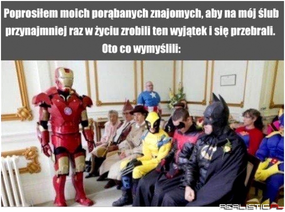 No to się przebrali...