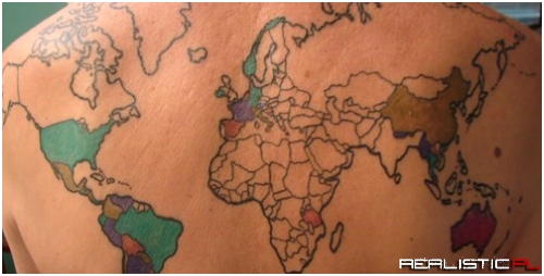He Gets It Filled In With Each Country Visited