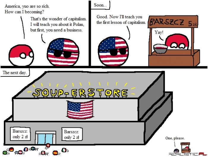 Polandball, lekcja kapitalizmu