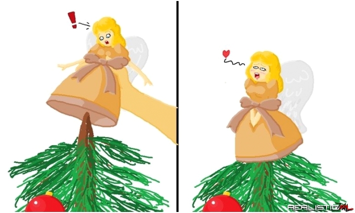 Świąteczny aniołek