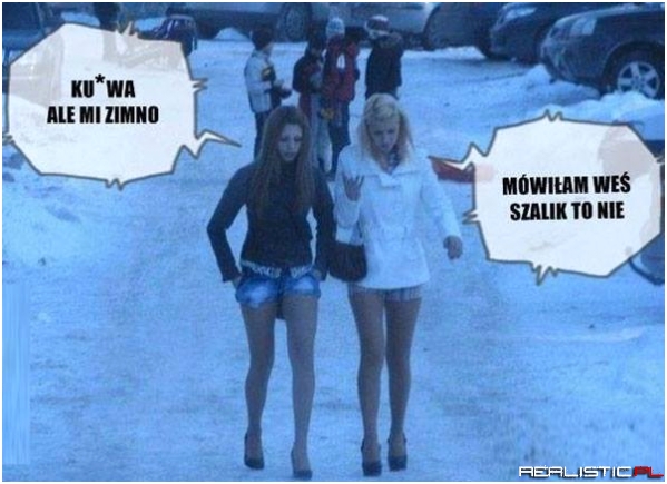 Ale zimno...