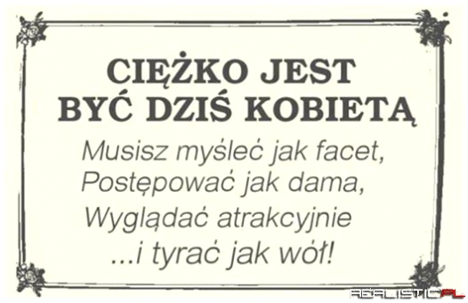 Ciężko jest...
