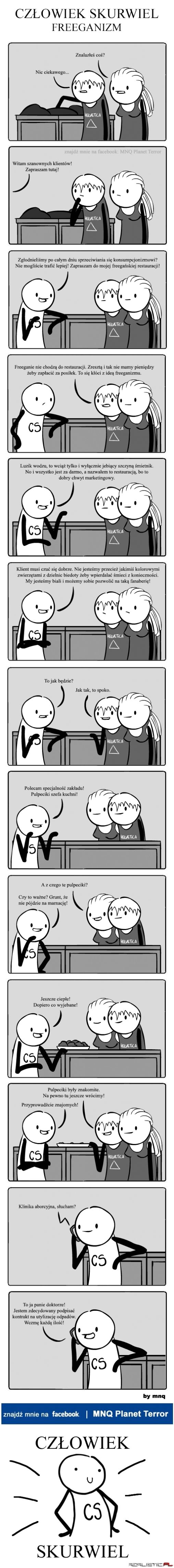 Człowiek Skurwiel - Freeganizm