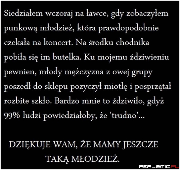 Dziękuję młodzieży