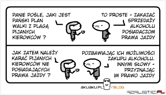 Jak logicznie karać pijanych kierowców