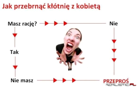 Jak przebrnąć kłótnie z kobietą