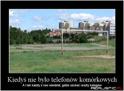 Kiedyś nie było telefonów komórkowych