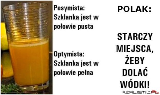 Pesymista vs optymista vs Polak