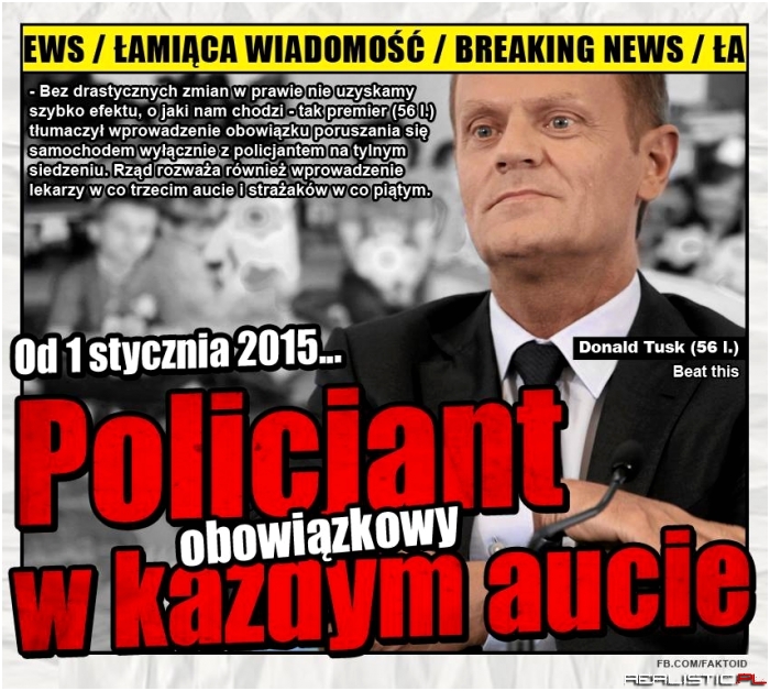 Policjant w każdym aucie -Faktoid