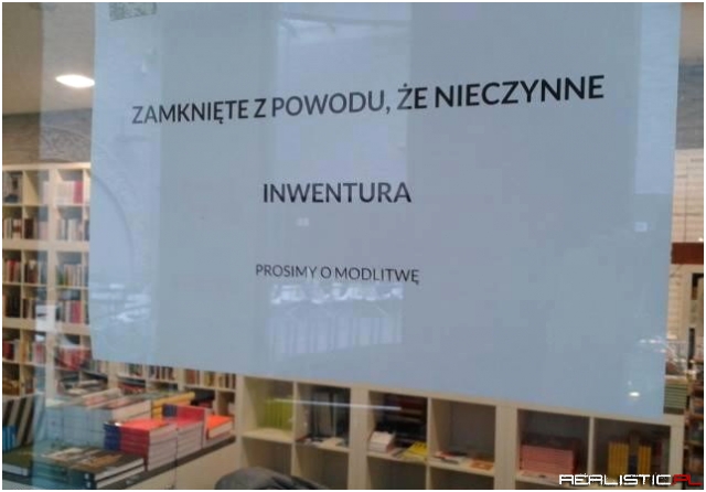 Prosimy o modlitwę, żeby się zgadzało