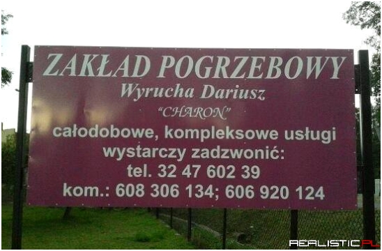 Zakład pogrzebowy :)