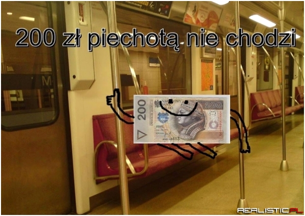 200zł piechotą nie chodzi