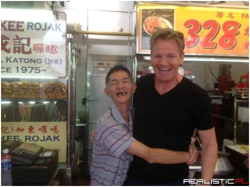 I have never seen Gordon Ramsay smile this wide...