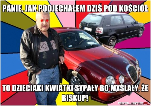 Panie, jak podjechałem dziś pod kościół