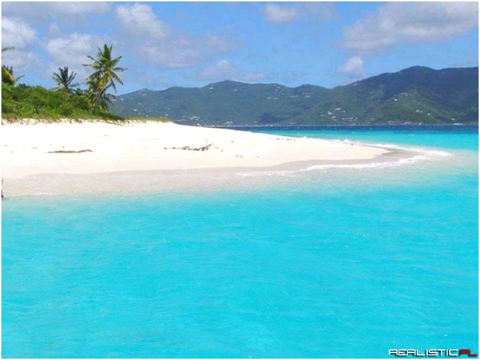 The beauty of the shores of Caribbean..