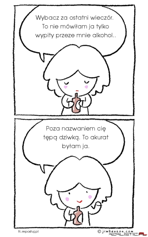 To alkohol był