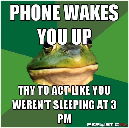Phone wakes you up
