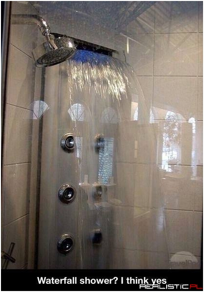 Waterfall shower
