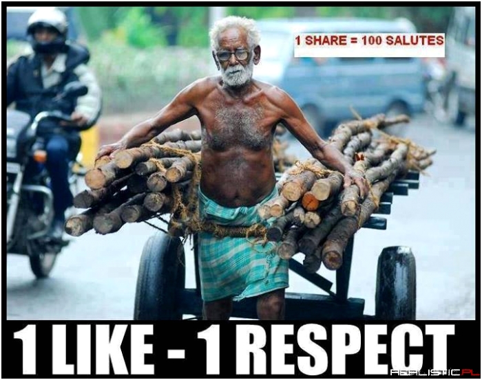 87 years of age ! Still He works for his family...!!!