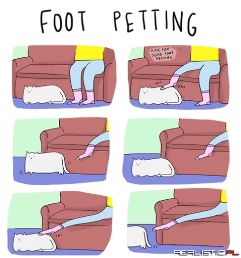 Foot petting