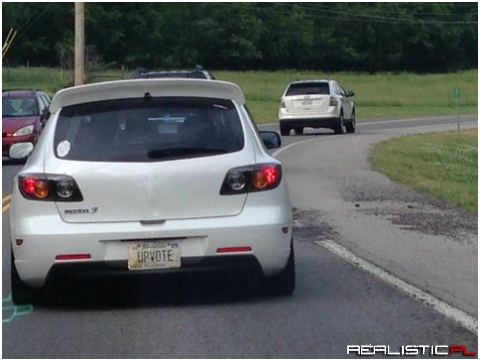 Fuck it, have a license plate