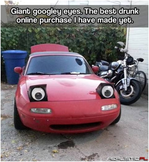 Giant googley eyes