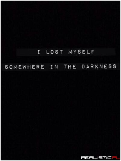 I lost myself