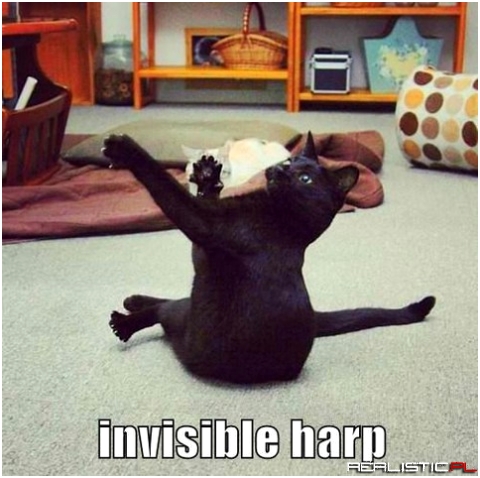 Invisible harp