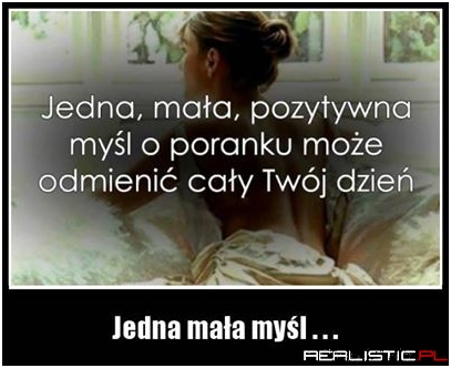 Jedna myśl ...
