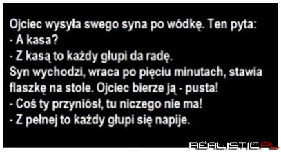 Ojciec wysyła syna