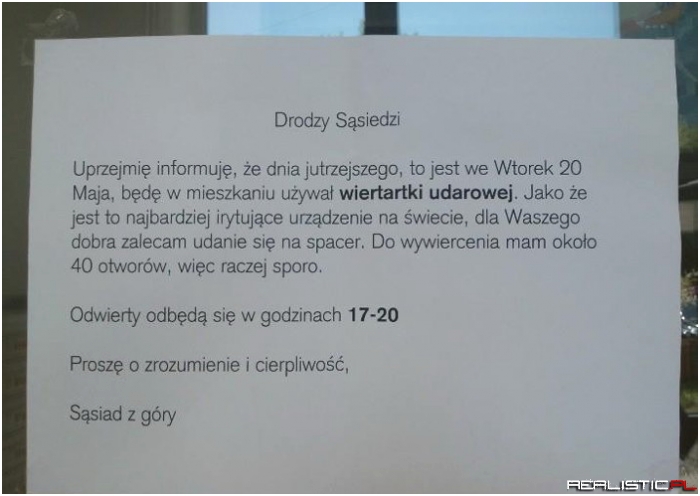 Takich sąsiadów ze świecą szukać