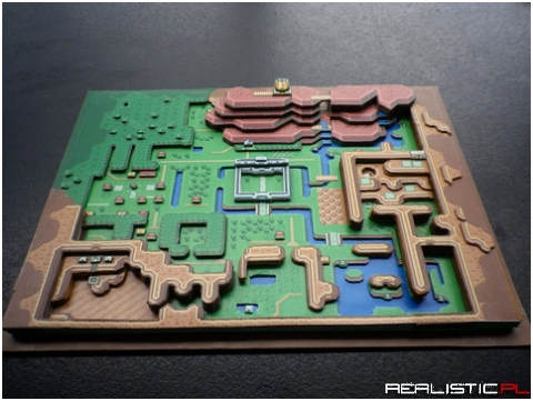 The Legend of Zelda A Link to The Past 3D Papercraft Map