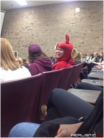 This guy showed up to take this final like a boss