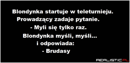 Blondynka w teleturnieju